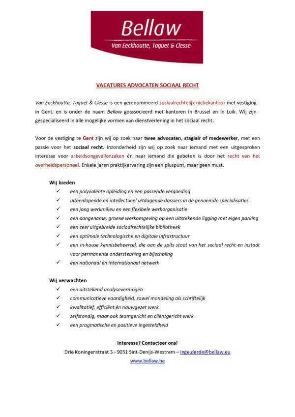 Vacatures Bellaw page 0001
